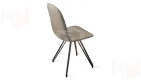 Стул Шерри К4 Черный муар, Велюр Confetti Smoke
