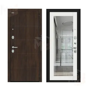 Входная металлическая дверь Флэт Kale  Almon/Off-white