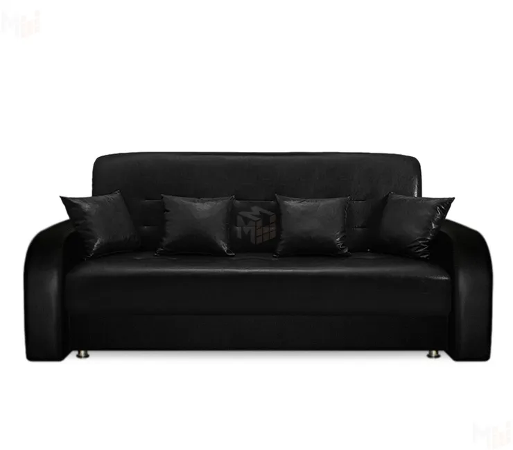 Диван книжка Престиж 120 (кожзам черный)