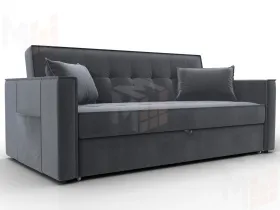 Диван прямой Лига-104 (160) ( SEVEN 17 серый )