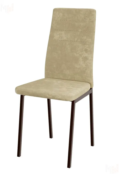 Стул Амстер (велюр бежевый, ноги шоколад)