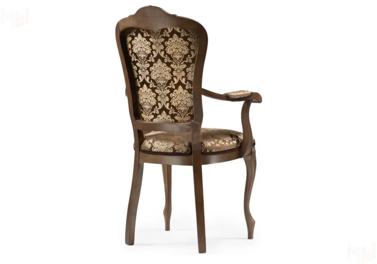 Кресло Руджеро  с мягкими подлокотниками орех/шоколад