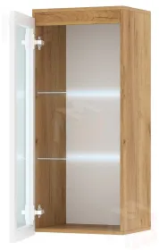 Пенал ГРЕТТА навесной 1В  Крафт золотой-Белый