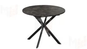 Стол обеденный раздвижной Мэдисон Тип 1 Черный муар, Ателье темный