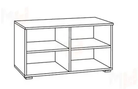 Тумба Остин 13.257 серый графит