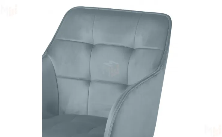 Кресло поворотное Мони Confetti dusty blue/черный