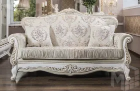Диван Алсу 3х местный белый глянец