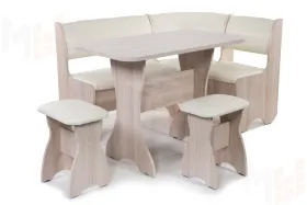 Кухонный уголок Тюльпан (ясень/барнео крем)