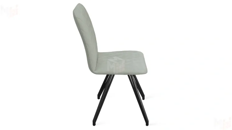 Стул Стенли К4 Черный муар, Велюр Confetti Silver