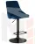 Стул барный DOBRIN JOSEPH BLACK (синий велюр (MJ9-117))