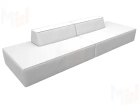 Диван прямой модульный Монс лофт ( GRIFON 01 белый )