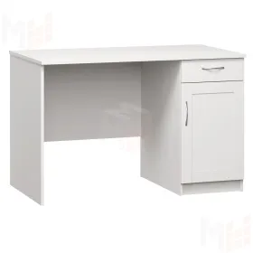Стол письменный Кастор 116*65 с тумбой (белый)
