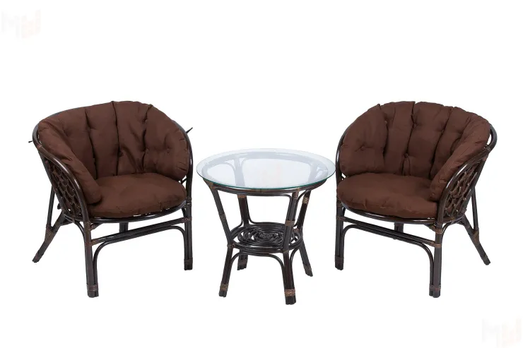 Комплект Багама дуэт с полными коричневыми подушками