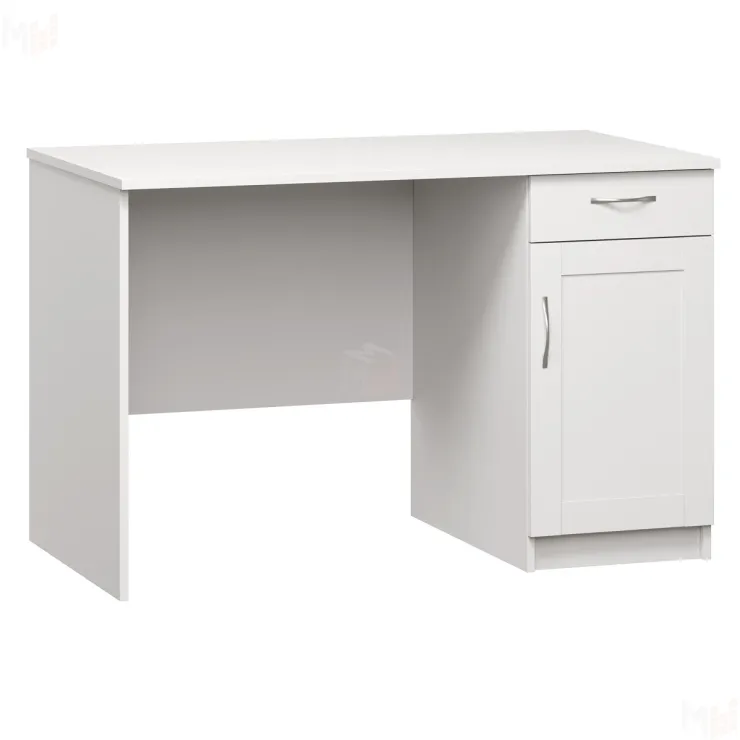 Стол письменный Кастор 116*65 с тумбой (белый)