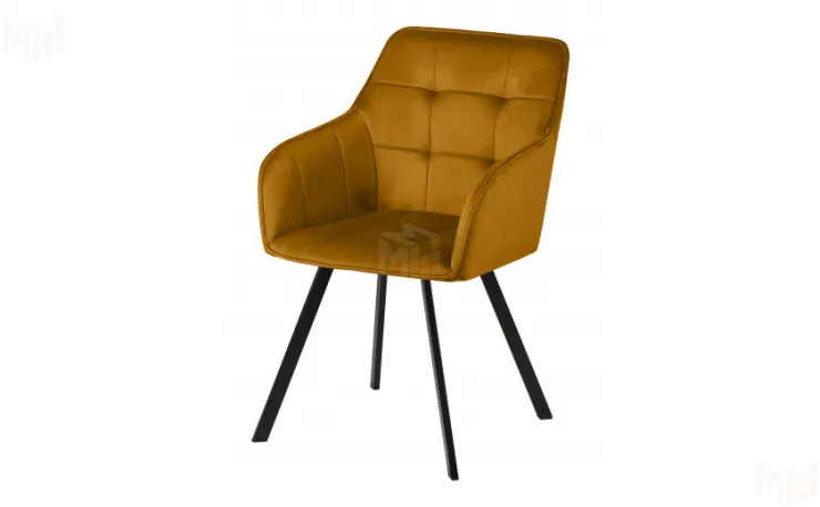 Кресло поворотное Мони Confetti chai tea/черный