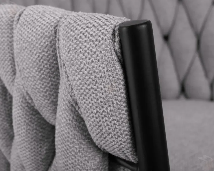 Стул барный DOBRIN LEON (серая ткань (LAR 275-17))