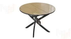 Стол обеденный Diamond Тип 3 - КМ+02.68.000.168 Черный муар, Бунратти глянец