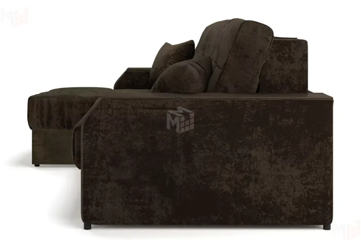 Угловой диван-кровать Лас-Вегас Коричневый левый