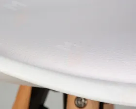 Стул полубарный DOBRIN RONNI (ножки светлый бук, белый (ZL-W-02))