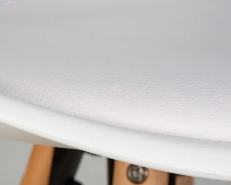 Стул полубарный DOBRIN RONNI (ножки светлый бук, белый (ZL-W-02))