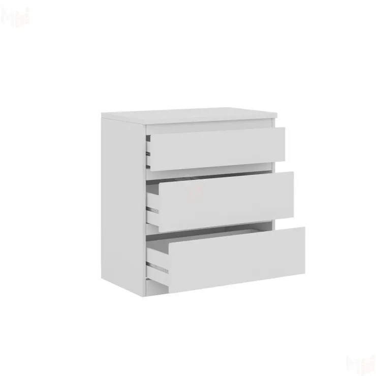 Комод Кастор 3 ящика белый