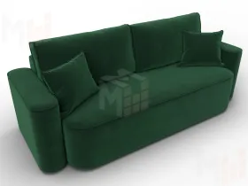 Диван прямой Лига-118 НПБ ( SEVEN 626 зеленый )