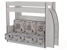 Кровать двухъярусная с диваном Омега 17