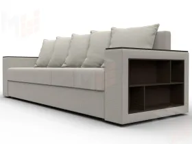 Диван прямой Дубай Лайт ( Амур 02 бежевый )