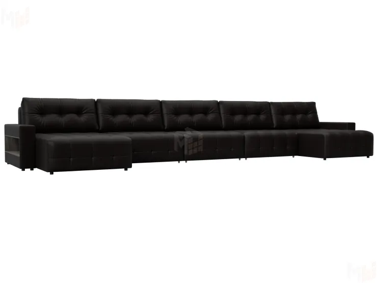 Диван П-образный с полками Лига-053 НПБ МегаЛонг