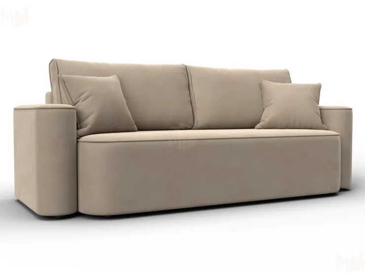 Диван прямой Лига-118 НПБ ( SEVEN 729 бежевый )