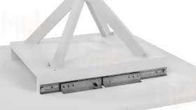 Стол обеденный раздвижной Лиссабон Тип 1 Белый муар, Белый