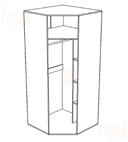 Шкаф угловой Вегас