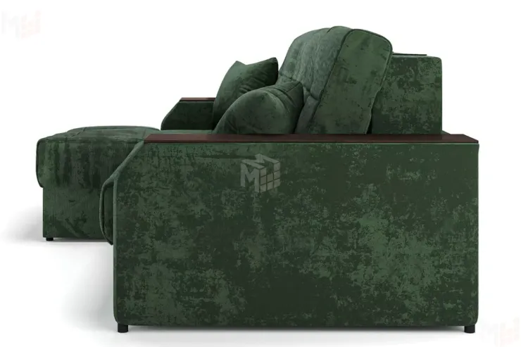 Угловой диван-кровать Лас-Вегас Зеленый левый