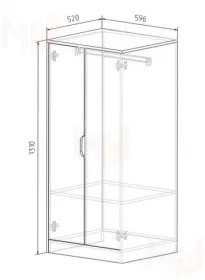 Шкаф низкий Фанки Кидз Классика ФКК-23/4