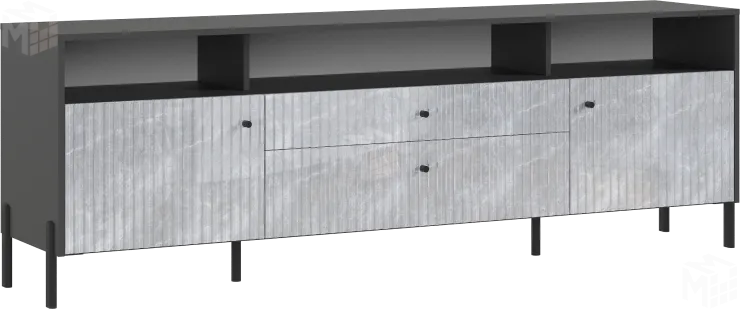 Тумба ТВ Оливия (мрамор глянец) ноги металл