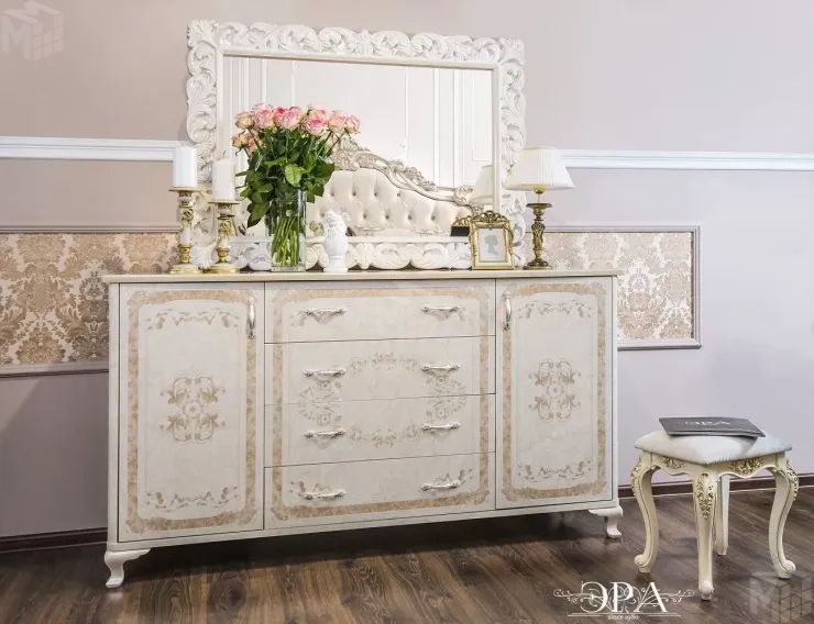 Комод Патрисия крем корень глянец