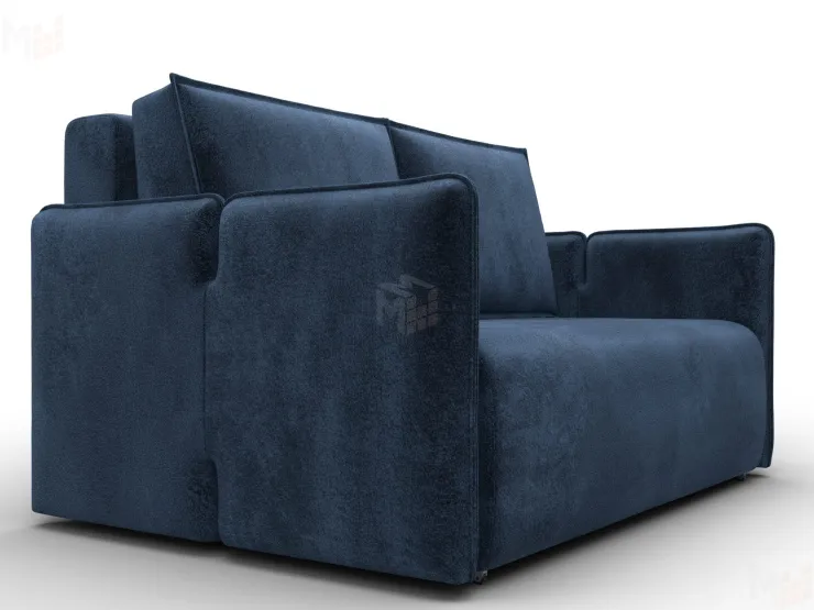 Диван прямой Лига-117 ( TOWER 13 синий )