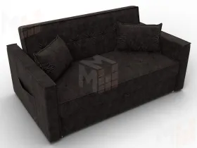 Диван прямой Лига-104 (140) ( BRUT 17 коричневый )