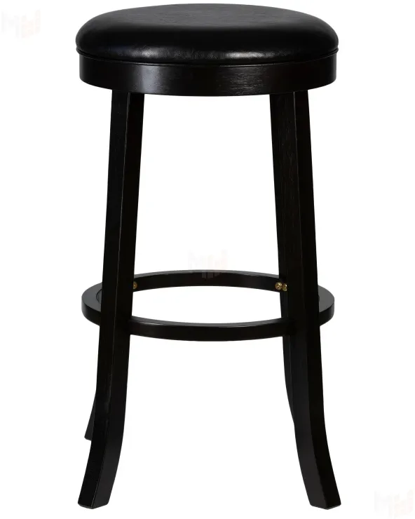 Круглый барный табурет DOBRIN BOB BAR (капучино, черный)