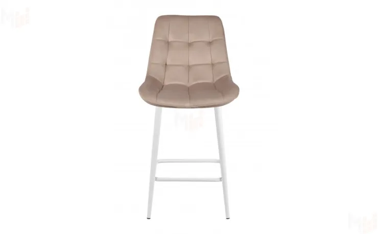 Полубарный поворотный стул Эйден Confetti mocco/белый