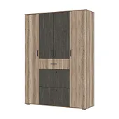 Шкаф для одежды Нельсон ШК-03 дуб каньон/железный камень