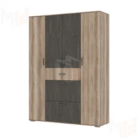 Шкаф для одежды Нельсон ШК-03 дуб каньон/железный камень