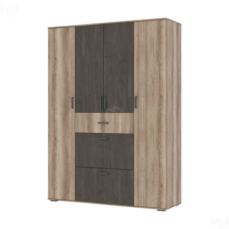 Шкаф для одежды Нельсон ШК-03 дуб каньон/железный камень