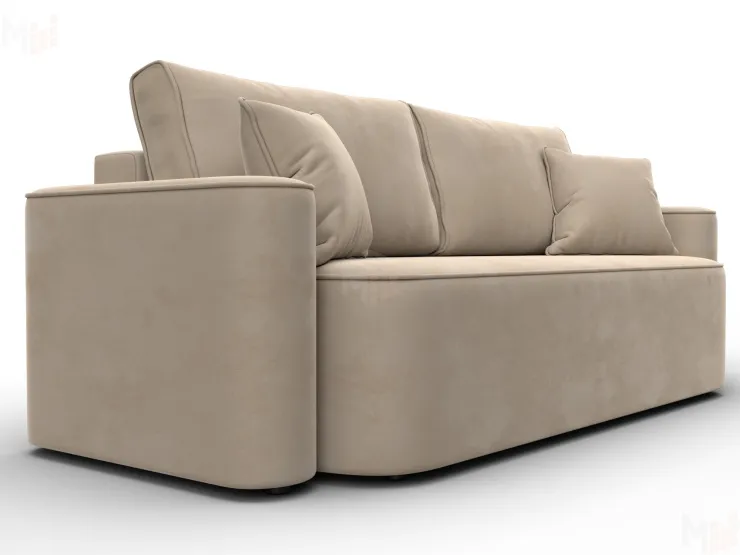 Диван прямой Лига-118 НПБ ( SEVEN 729 бежевый )