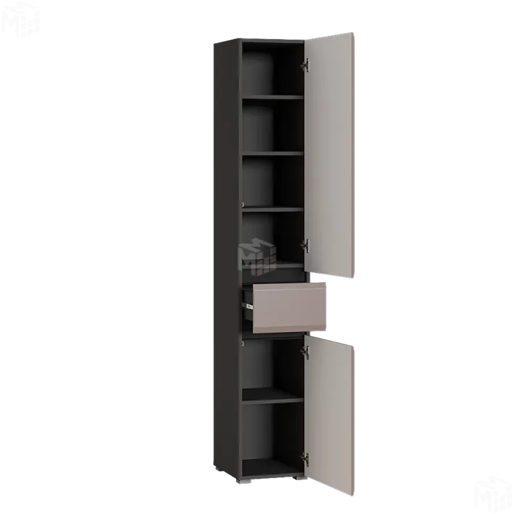 Шкаф с ящиком Сидней 13.202 Капучино/Антрацит