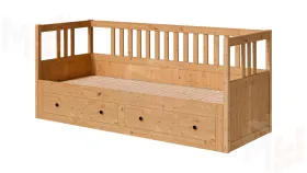 Кровать-кушетка из массива КЫМОР 80*200 светло-коричневый