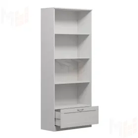 Стеллаж Сириус 78*190 см 1 ящик (белый)