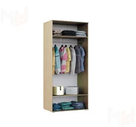 Шкаф 2-х дверный Ким (сонома/графит)