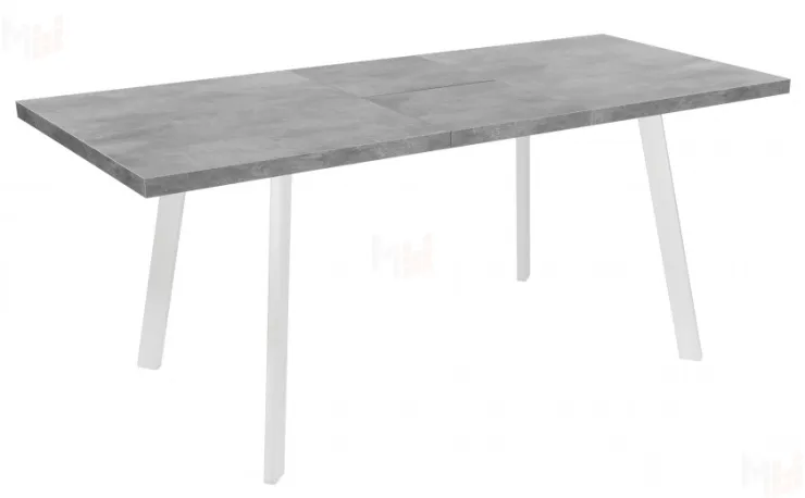 Стол раскладной Лаки Лофт 140 Бетон/Белый