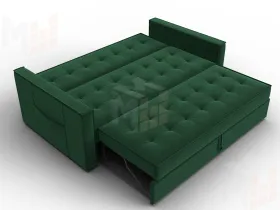 Диван прямой Лига-104 (160) ( SEVEN 626 зеленый )